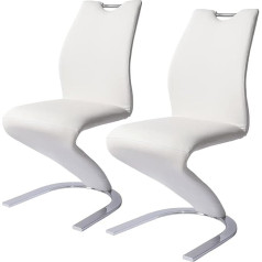 Oriģināls nāras pusdienu krēsls Mājas skandināvu pieaugušo rakstāmgalda krēsli Leisure Creative Leather Art Bar Counter Chair Seat (Pack of 2) (White)