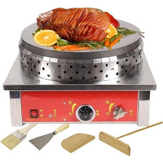 GUUFUFA Großer kommerzieller elektrischer Crêpe-Maker, antihaftbeschichtete 40-cm-Platte, Gas-Pfannkuchenmaschine, intelligentes Backblech, geeignet für Pfannkuchen,Eier, gegrilltes Fleisch