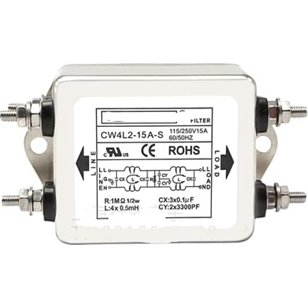 CW4L2-6A/10A/15A/20A-S divkāršais aizsargfiltrs ar antiinterferenci-AC-220-V-filtrs(CW4L2-15A-S)