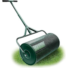 NAMVI 24 Inch Compost Shaker, Peat Moss Shaker with Upgraded T-Shaped Handle for Planting Seeds, Lawn and Garden Spreader, Lawn and Garden Care, Manure Spreader Roller