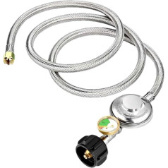 Propantank Adapter Grillschlauch Adapter Propanschlauch Adapter Tank Nachfülladapter Schlauch Kit Propan Adapter Anschluss Campingkocher Propan Robuster Propanschlauch Konverter für Grills Herd