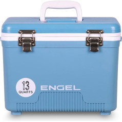 ENGEL Kühlbox 13qt (12,3 litra) Auslaufsicher, Luftdicht, Tragbare Kühlbox für Camping, Angeln, Wandern, Kleiner Hartschalen Kühlbox für Männer & Frauen