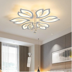 Oninio Dimmable Modern griestu gaisma, 50 W LED Flower griestu gaisma, Dimmable Living Room ar tālvadības pulti, ideāli piemērota virtuves, guļamistabas apgaismojumam