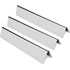 Flavorizer Bars, 7636S Edelstahl-Grill-Hitzeschild, Grila piederumi Waber E/S-310, 320, 330 Serie, Grila aromātiskās sastāvdaļas Waber Spirit Serie (3 iepakojumi)