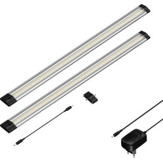 Parlat LED gaisma, Siris, ar slēdzi, plakana, 500 mm, 24 V DC, 400 lm, 6 W - izvēles komplekts