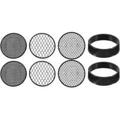 Angoily Plastic Strainer Pan, Bottom Strainer Set, Round Garden Sieve with Three Interchangeable Strainers with Different Mesh Sizes Grade