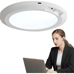 Jacekee Badezimmer-Deckenleuchten, LED-Bewegungsmelder-Licht | Runde batteriebetriebene LED-Deckenleuchte | Bewegungsaktiviertes LED-Licht mit Fernbedienung, kabellose Innenlampe für Schrank,