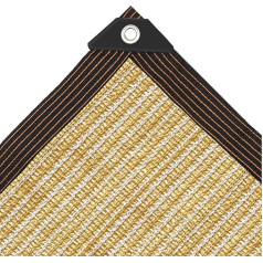 Garden Shade Cloth - Grommets 90 x 3 m, 90% Shade Protection Fabric for Patio/Pergola/Pool, Sun Protection Balcony/Deck, Heat Resistant Mesh Sun Tarpaulin