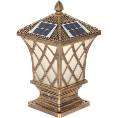 Europäische Retro Industrial Village Outdoor Post Light Wasserdichte Säulenleuchte aus Aluminiumdruckguss Mattglas Lampenschirm Mastlampe Beleuchtung der Gartenvilla vor der Tür