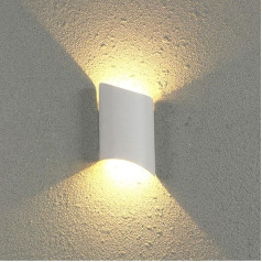 WFZRXFC LED Outdoor wasserdichte Einfachheit Wandleuchte Wandleuchte aus mattem Aluminiumdruckguss Enerģētiski droša, elastīga un rosta Wandleuchte Für Terrassengartenwege nach Oben