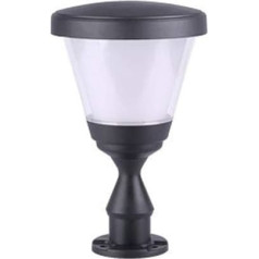 Schwarz Modern Minimalist Style Outdoor Post Light IP65 Wasserdichtes und rostfreies Säulenlicht E27 Zaun Innenhof Dekoration Säulenlampe Aluminium Rundboden Street Column Light