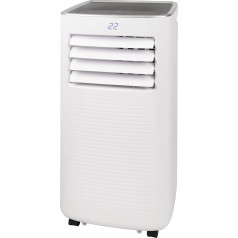 Bomann mobilais gaisa kondicionieris CL 6049 CB, 3-in-1 gaisa kondicionieris ar taimeri viesistabai, mājai, kempingam, kluss, ventilators, gaisa dzesētājs ar 8000 BTU dzesēšanu, gaisa cirkulāciju: 400 m³/h, LED displejs, balts