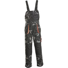 Terratrend Job 3229-48-6210 Größe 48 Herren Latzhose - Camouflage/grau/schwarz