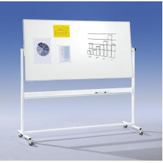 eurokraft | pro | Mobile Drehtafel | divvietīgs | Stahlblech | lackiert | BxH 1200 x 900 mm