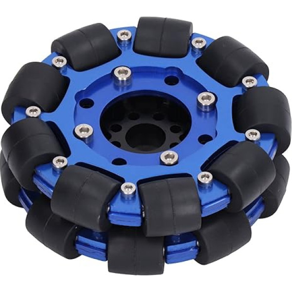 NDNCZDHC Omni Wheel 4-Zoll-Omnidirektionales Rad Nabenkomponente aus Aluminiumlegierung Intelligente Roboterautoteile für Spielzeug-DIY ((Divu riteņu kombinētais komplekts) UM5604-0014-0102)