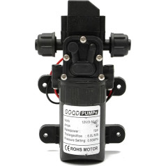 EGTDSFGJA 1 stücke 6L/Min 12V 130PSI Automatische Fluss Schalter Auto Membran Wasserpumpe Kleine Sichere Hochdruck selbstansaugende Pumpen Landwirtschaft (Izmērs : Skrūvju vītne)