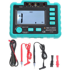 Izolācijas pretestības testeris, VC60D + Megohm Meter 1000V / 2500V AC 750V 0.05 ~ 200MΩ Ohmmeter Digitālais multimetrs Tester Zemējuma pretestības sprieguma testeris Megohmmeter