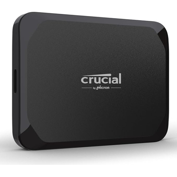 Crucial X9 1TB ārējais SSD cietais disks, līdz 1050 MB/s, saderīgs ar PC, Mac un spēļu konsolēm, USB-C 3.2, portatīvais SSD - CT1000X9SSD902