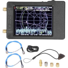 Vektoru tīkla analizatora komplekts RF analizators 50KHz 6.3GHz HF VHF UHF antenu vektoru tīkla testēšanas rīks 2.8 collu LCD displejs antenu analizators