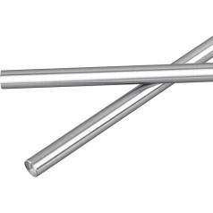 Lineārais stienis 2 Pack 12mm x 600mm Lineārā kustība Bar Shaft Guide 12mm diametra rūdīta josla Hromēts taisns gultnis