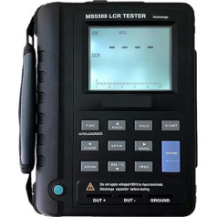 Kondensatoru testeris, MS5308 Rokas automātiskā diapazona digitālais LCR-metrs, mērītājs, kas ļauj veikt testus ar lielāku precizitāti, 100 kHz RS232 Dual-LCD-Display, elektroniskie testeri