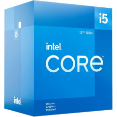 Intel Core i5-12400F 12th Generation Desktop Processor (Base Clock: 2.5GHz, 6 Cores, LGA1700, RAM DDR4 and DDR5 up to 128GB) BX8071512400F