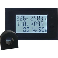 UGCMAFWLU maiņstrāvas ciparu voltmetrs ampērmetrs Spannung Strom Meter Volt Detektor Tester Monitor Panel Power Wattmeter Meter (krāsa: 100A 22000W)