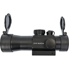 X-BOW FMA Multi Dot - 2 x 40 - Rifle Scope, High-Quality Metal Construction, with the Screw Cap, the Optics can be conveniently and firmly mounted on the Picatinny Rail of the Crossbow