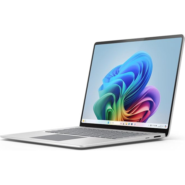 Microsoft Surface Laptop | Copilot+ PC | 15 colių jutiklinis ekranas | Snapdragon® X Elite (12 branduolių) | 16 GB RAM | 256 GB SSD | Naujausias modelis, 7-asis leidimas | Platinum