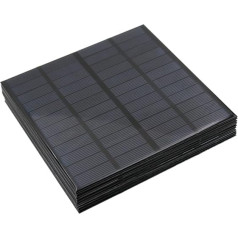 KOROBIE 12 Volt/24 Volt Solarpanel-Kit 10pcs Solarpanel 1 2 V 1,5 2 3 5 7 W Mini -Sonnensystem DIY Outdoor -Batterie -Handy -Ladegeräte tragbare Solarzelle 1.5W 18650 für Off-Grid-Anwendungen(12V 3W)