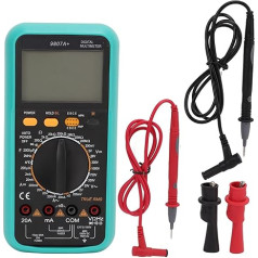 Digitālais multimetrs, 9807a, Augstas izšķirtspējas digitālais multimetrs, Tragbares Ton-Licht-Alarm-Multimeter, LCD-Display, Hintergrundbeleleuchtung, Multifunktionaler Spannungs-Strom-Tester Für Elektriker