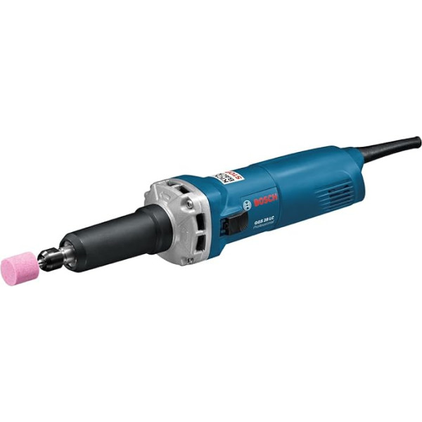 Bosch Professional GGS 28 LC, 650 W nominālā ieejas jauda, 28 000 min-1 tukšgaitas apgriezienu skaits, iespīlēšanas bloks (iespīlēšanas uzgrieznis un aptvere 6 mm)