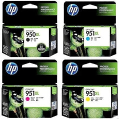 HP 950XL 951XL tintes kasetņu čipseta nomaiņa, kas saderīga ar HP Officejet Pro 8610 8620 8600 8600 8600 plus 8100 8630 8640 8660 8615 8625 251dw 271dw printeri 4 gab.