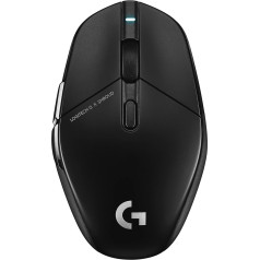 Logitech G 303 Shroud Edition bezvadu spēļu pele - LIGHTSPEED Wireless - HERO 25K - 25 600 DPI - 75 grami - 5 pogas - PC - melna