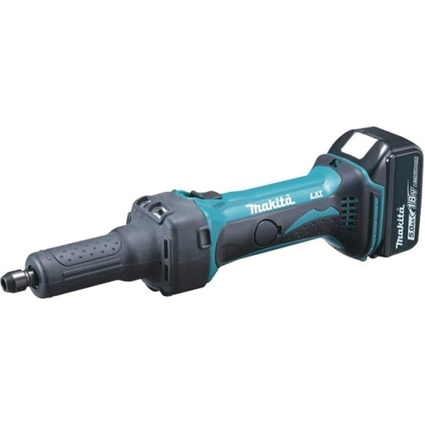 Makita DGD800RTJ Akumulatora taisnā slīpmašīna 18 V / 5,0 Ah, 2 akumulatori un lādētājs Makpac komplektā