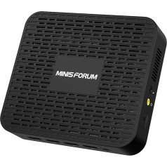 MINIS FORUM GK41 Mini dators, Celeron J4125 četrkodolu procesors līdz 2,70 GHz, 8 GB DDR4/256 GB SSD Mini galddators, 4K HDMI/DP, 2 x Gigabit Ethernet, 4 x USB 3.0 porti, BT 4.2