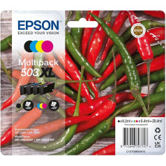 Epson oriģinālās 503XL tintes čili daudzpakete 4 krāsu XL, XP-5200 XP-5205 WF-2960DWF WF-2965DWF, ReadyPrint Flex tintes tarifi