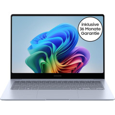 Samsung Galaxy Book4 Edge Galaxy AI Laptop, 14 Inch Display, 16GB RAM, Snapdragon X Elite Processor, Notebook 512GB Memory, Copilot, Sapphire Blue