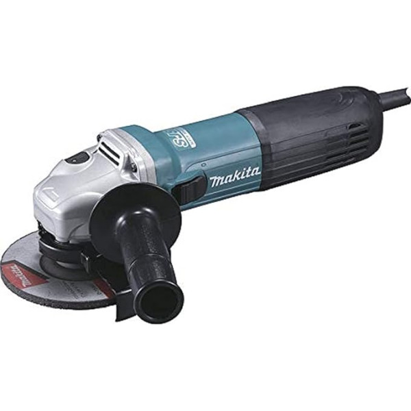 Makita GA5040CJD leņķa slīpmašīna 125 mm 1400 W ar imobilaizeru + 2 dimanta diski + futrālis Makpac