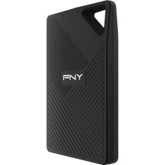 PNY RP60 1TB USB 3.2 Gen 2x2 C tipa portatīvais SSD diskdziņš - 2000MB/s lasīšanas ātrums (PSD0CS3060-1TB-RB)