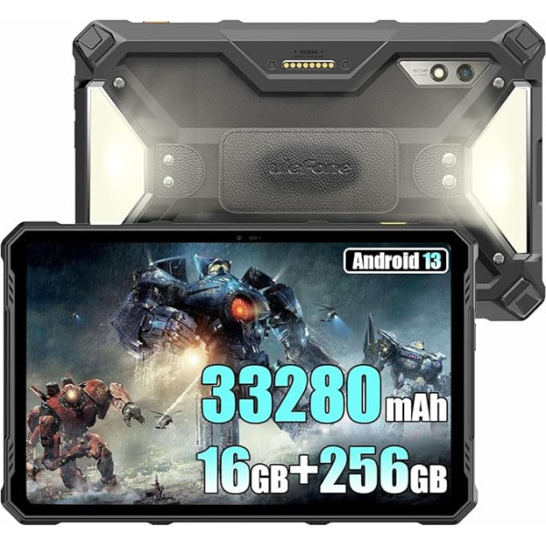 Ulefone Armor PAD 3 Pro āra planšetdators Android 13, 16GB+256GB planšetdators 10,36 collu FHD+, 33280mAh 66W izturīgs planšetdators, 50MP + 32MP, 2 skaļruņi, IP68 ūdensizturīgs planšetdators 4G LTE,5G WiFi,OTG,GPS,NFC, FM