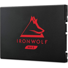 Seagate IronWolf 125 SSD 4TB NAS iekšējais cietvielu disks - 6 Gb/s ātrums līdz 560 MB/s, 24x7 veiktspēja ar glābšanas pakalpojumu (ZA4000NM1A002)