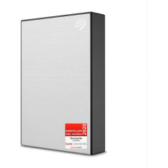 Seagate One Touch 5TB portatīvais ārējais cietais disks PC Notebook un Mac USB 3.0 Silver + 2 gadu glābšanas pakalpojums Modelis Nr.: STKC5000401