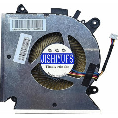 JISHIYUFS Rezerves CPU dzesēšanas ventilators priekš MSI GF63 Thin GF63 9RCX-818 9SC-066 8SC-030 GF65 Thin 9SEXR-250 9SD-252 9SEXR-249 9SE-013 MS-16R1 MS-16R2 PAB D080 0000D08SH N413 DC5V