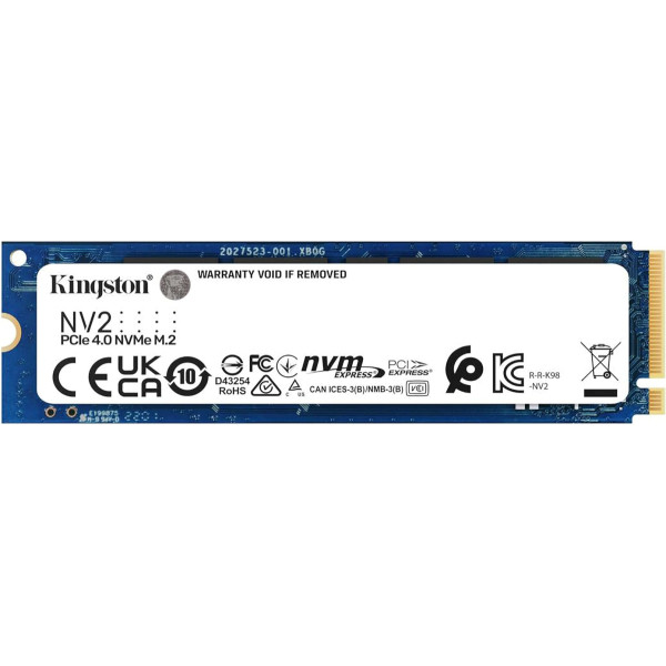 Kingston NV2 NVMe PCIe 4.0 iekšējais SSD 500GB M.2 2280 - SNV2S/500G