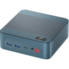 P2 Lite Mini PC Windows 11 Pro, 12. Intel i5-12600H (12C/20T, līdz 4,5 GHz), 16 GB DDR4, 512 GB PCIe SSD Mini dators ar HDMI + DP + TypeC atbalstu Wi-Fi6E BT5.2, RJ45 Dual LAN