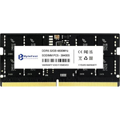 ByteFest DDR5 RAM 32GB 4800MHz PC5-38400 CL46 1.1V SODIMM On-DIE ECC 262-Pin atmiņas modulis portatīvajiem datoriem/piezīmjdatoriem