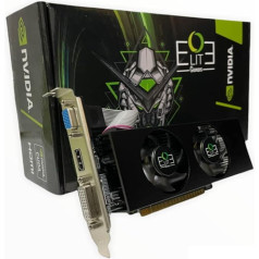 Outlet Computer GeForce GT 750Ti 4GB GDDR5 zema profila grafiskā karte HTPC Kompakta un uzbūvējama zema profila ar diviem ventilatoriem + papildu kronšteins I/O