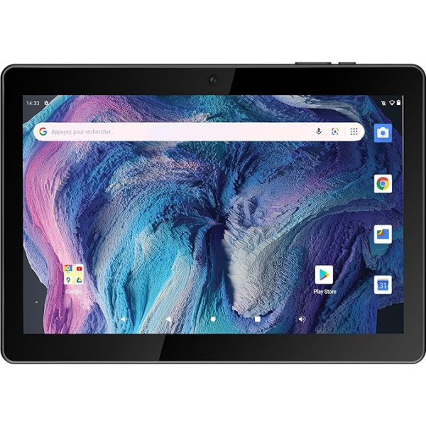 Logicom planšetdators 130 Multimedia Adult 10,1 collu - AV kamera 2 MP/AR 5 MP - Video atskaņotājs - Video zvani - WiFi - Bluetooth - USB-C - Android 13 - Atmiņa 64 GB - Baterija 5000 mAh - Melns