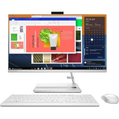 Lenovo IdeaCentre AIO 3 galda dators 27 collu Full HD displejs (AMD Ryzen 5 7530U, 16 GB RAM, 512 GB SSD, AMD Radeon Graphics, Windows 11 Home), spāņu QWERTY tastatūra, balta, 27 collas (27)